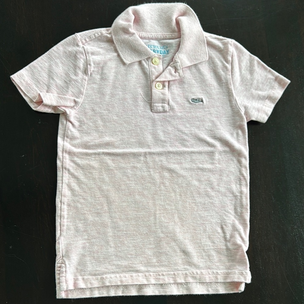 Crewcuts Pink Polo Short Sleeve Cotton Top